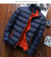 Thickened Autumn/winter Men's Sports Cotton Coat Stand Collar Cardigan Outdoor Padded Jacket Casual Warm