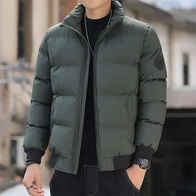 Winter Tiger Head Cotton Coat Men's New Thickened Warm Coldproof Casual Fashion Hooded Male Clothes