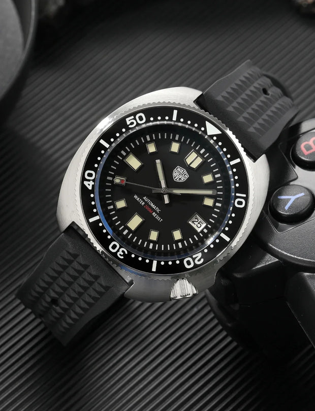 Watchdives Land Tortoisen WD6105 Dive Watch AR Sapphire BGW9 Luminous NH35 Automatic Movement Men Watches Waterproof 200m