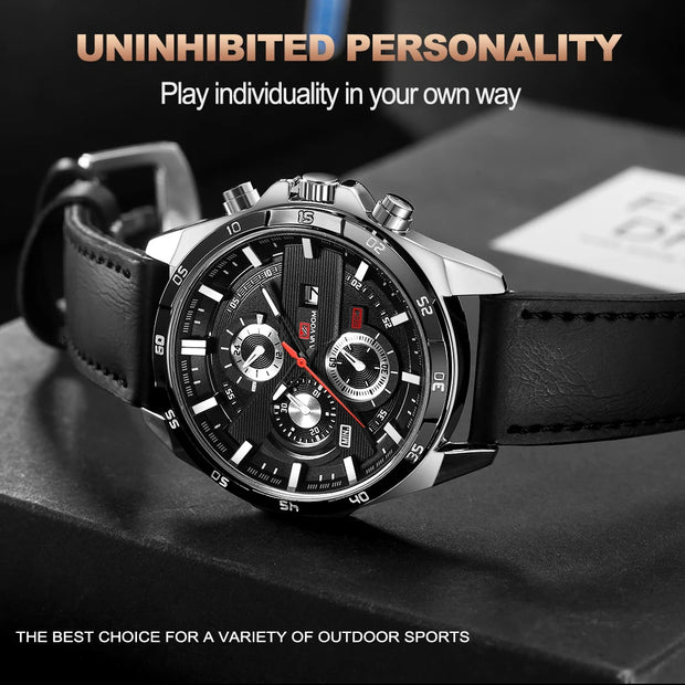 VAVA VOOM Hot Sell Men Quatrz Watch Sport Mens Watches Top Brand Luxury Waterproof Full Steel Quartz Clock Men Relogio Masculino