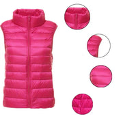 Down Lightweight White Duck Down Vest Short Sleeveless Vest  Autumn/Winter Slim Fit Ultra Light Down Jacket Women Jackets