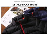 Thickened Autumn/winter Men's Sports Cotton Coat Stand Collar Cardigan Outdoor Padded Jacket Casual Warm